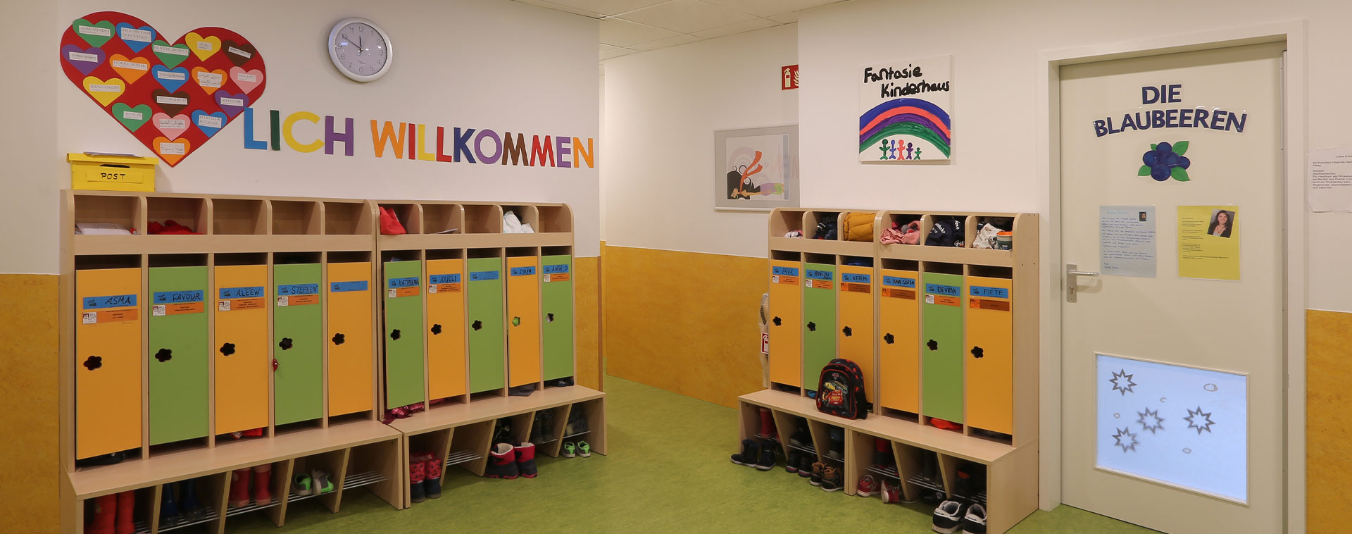 Eingangsbereich der KiTa Fantasie Kinderhaus in Wilhelmsburg